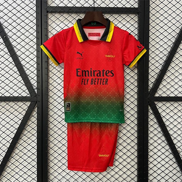 Camiseta AC Milan Co-Branded Edition Niño 2025-26 Rojo